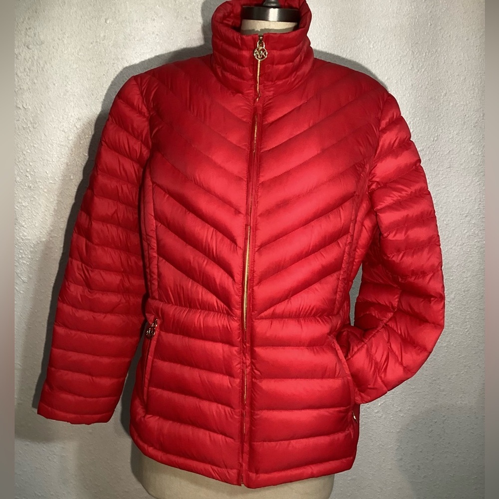 Michael Kors Red Puffer Jacket size X-Large